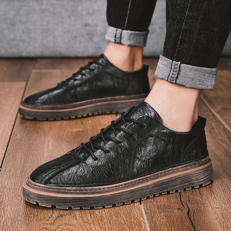 Men's Leather Canvas Sneaker