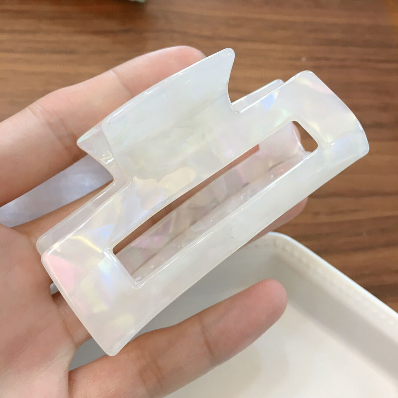 Marbled Rectangle Claw Clip