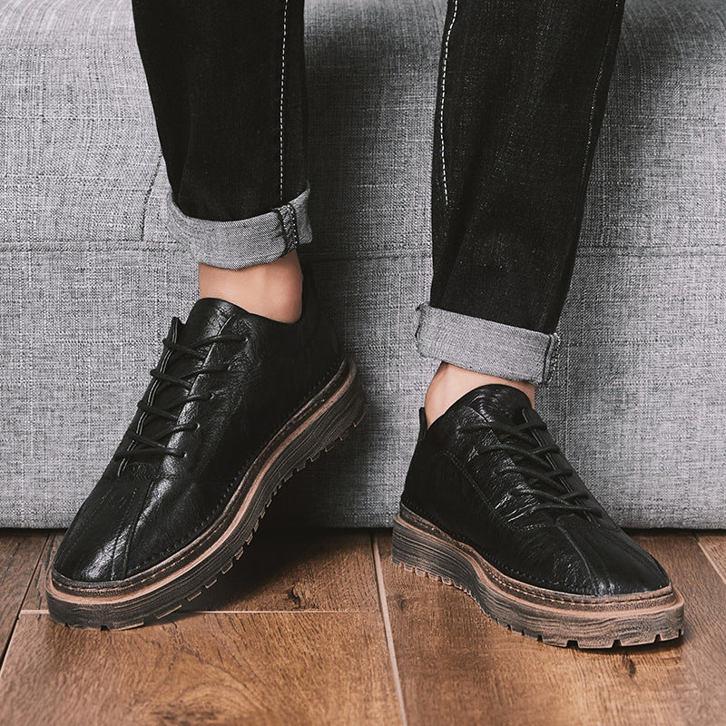 Men's Leather Canvas Sneaker