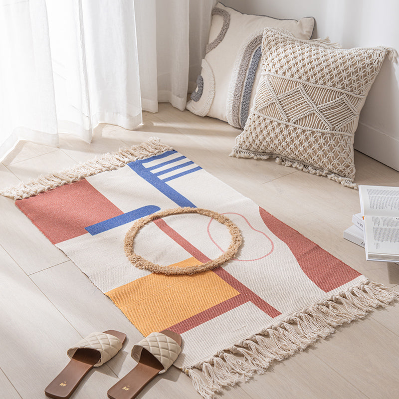 Boho Tufted Tassel Rug