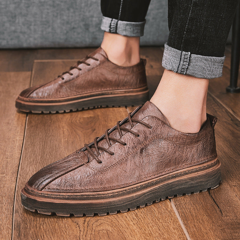 Men's Leather Canvas Sneaker