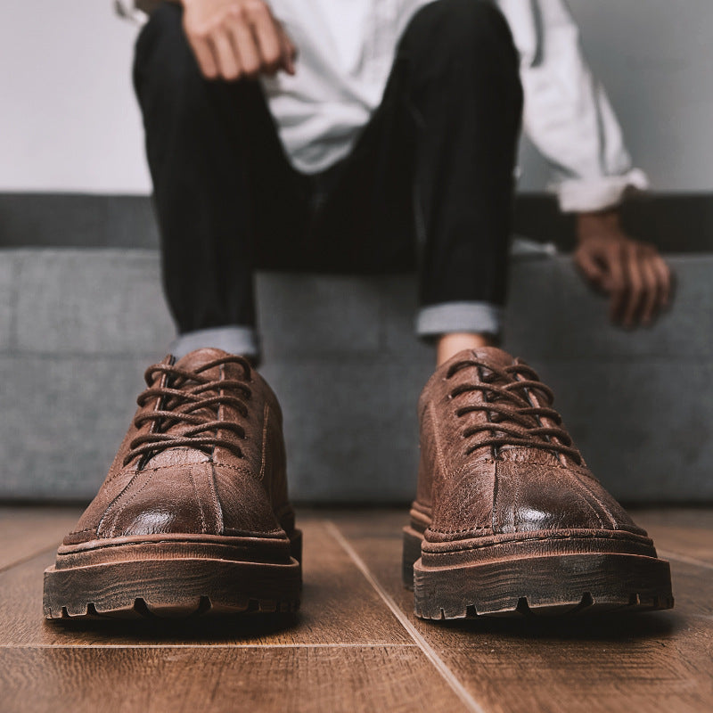 Men's Leather Canvas Sneaker
