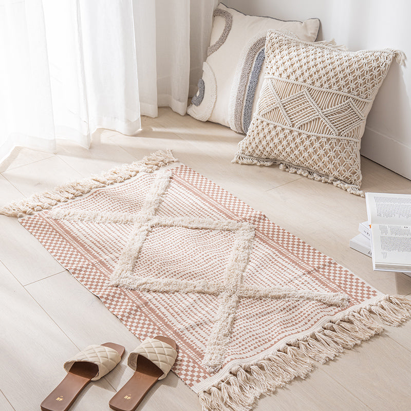 Boho Tufted Tassel Rug