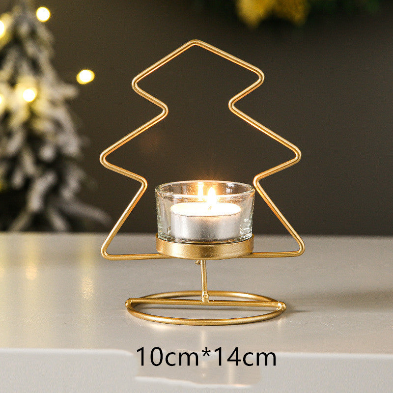 Festive Iron Candle Holder
