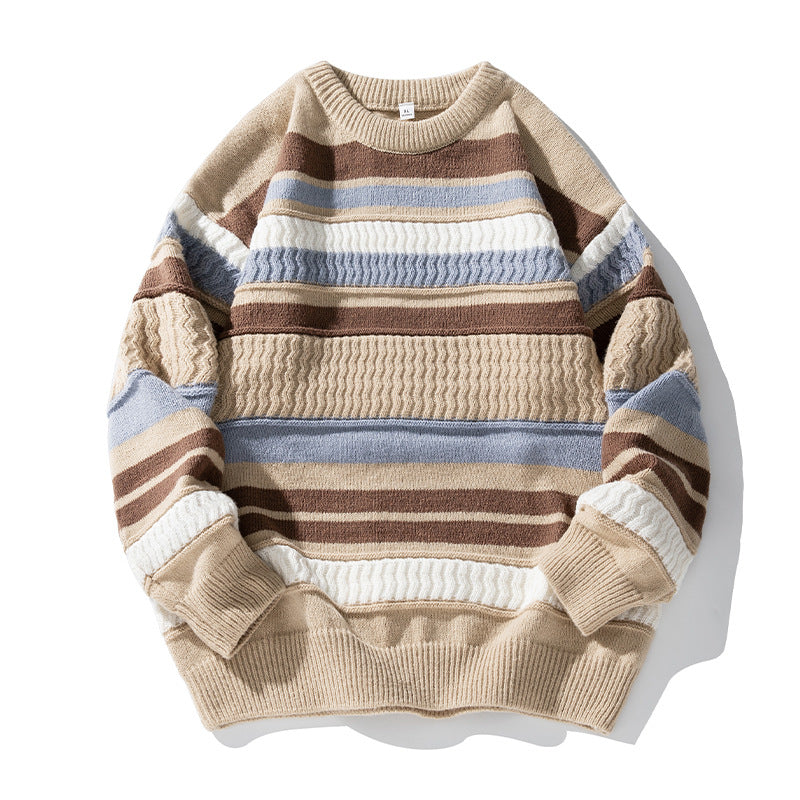 Men's Striped Knit Sweater
