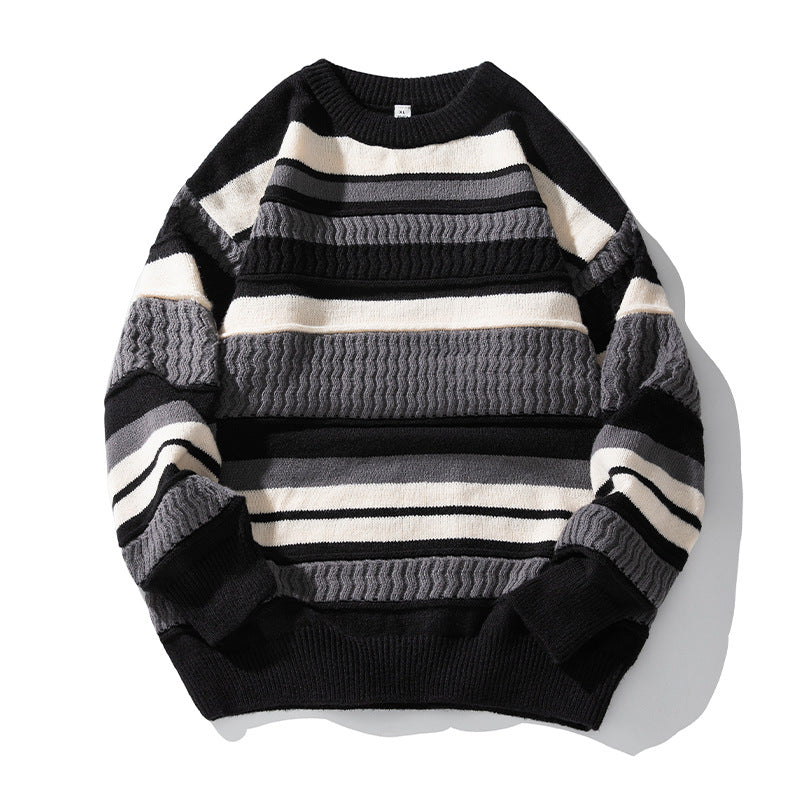 Men's Striped Knit Sweater