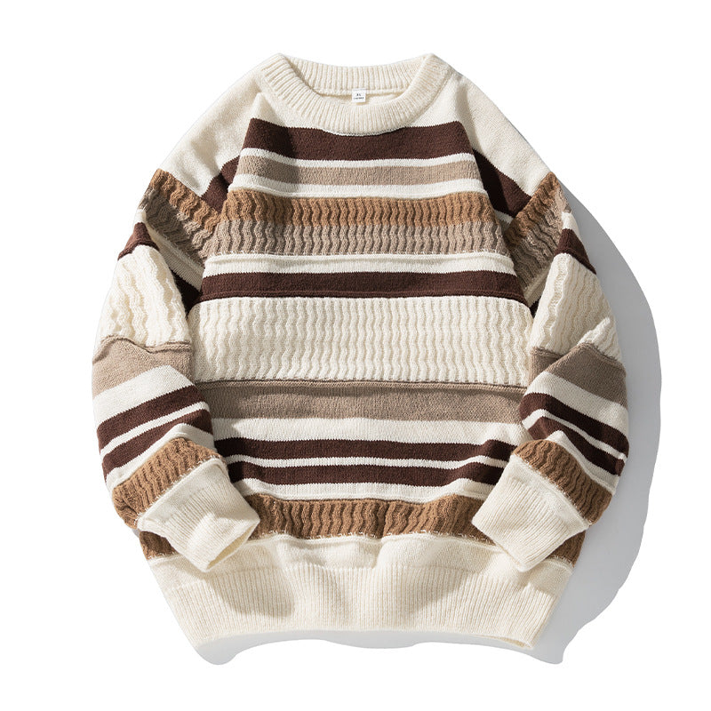 Men's Striped Knit Sweater