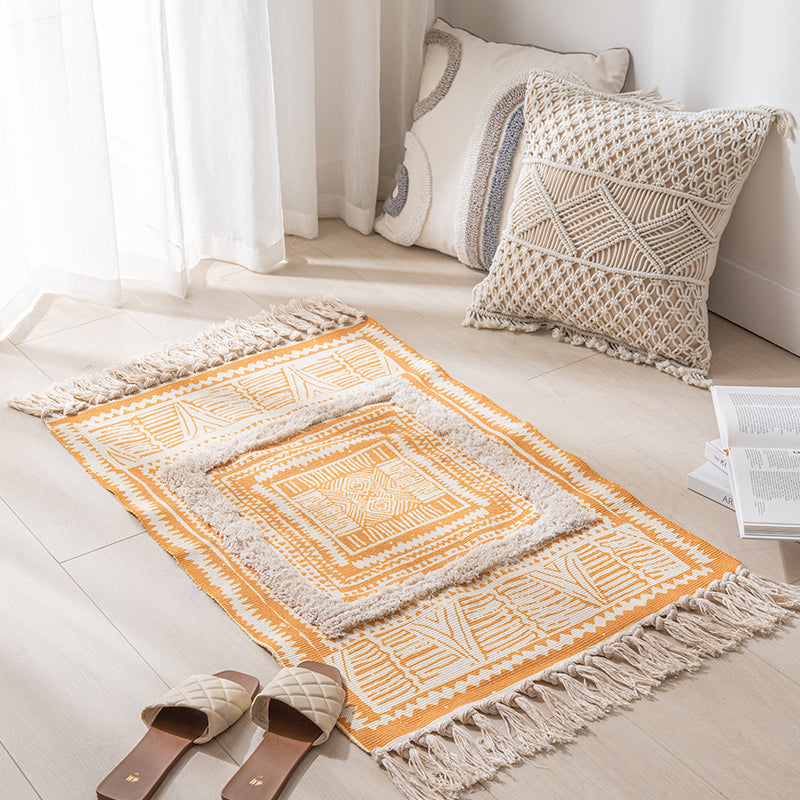 Boho Tufted Tassel Rug