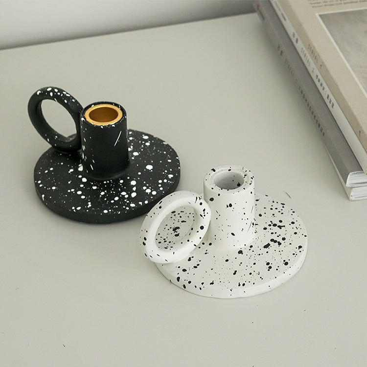 Speckled Candle Holder