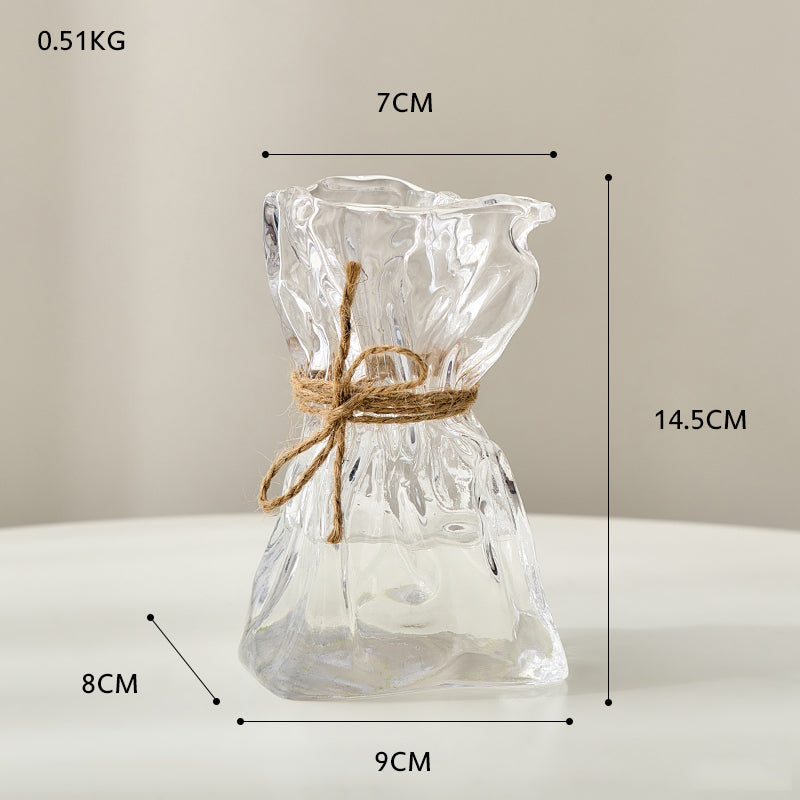Irregular Shape Glass Flower Vase