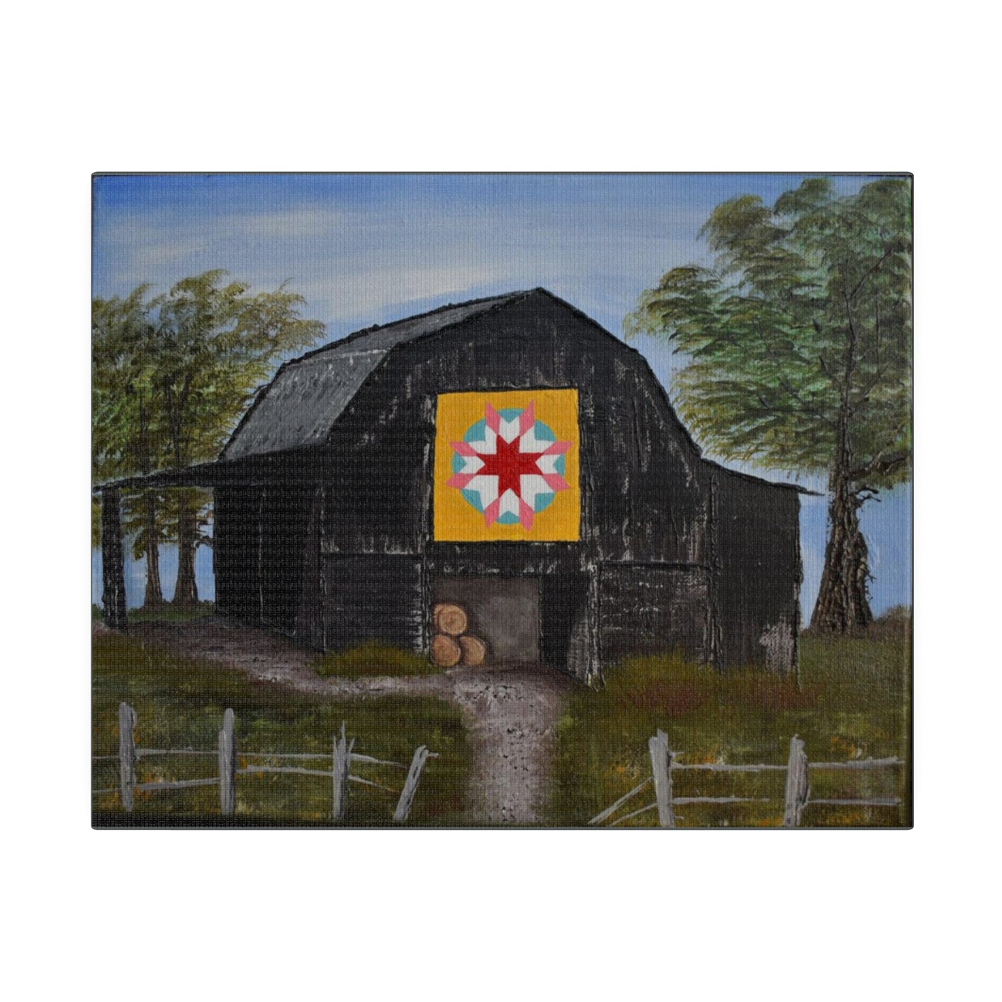 Barn Quilt, Matte Canvas, Stretched, 0.75"