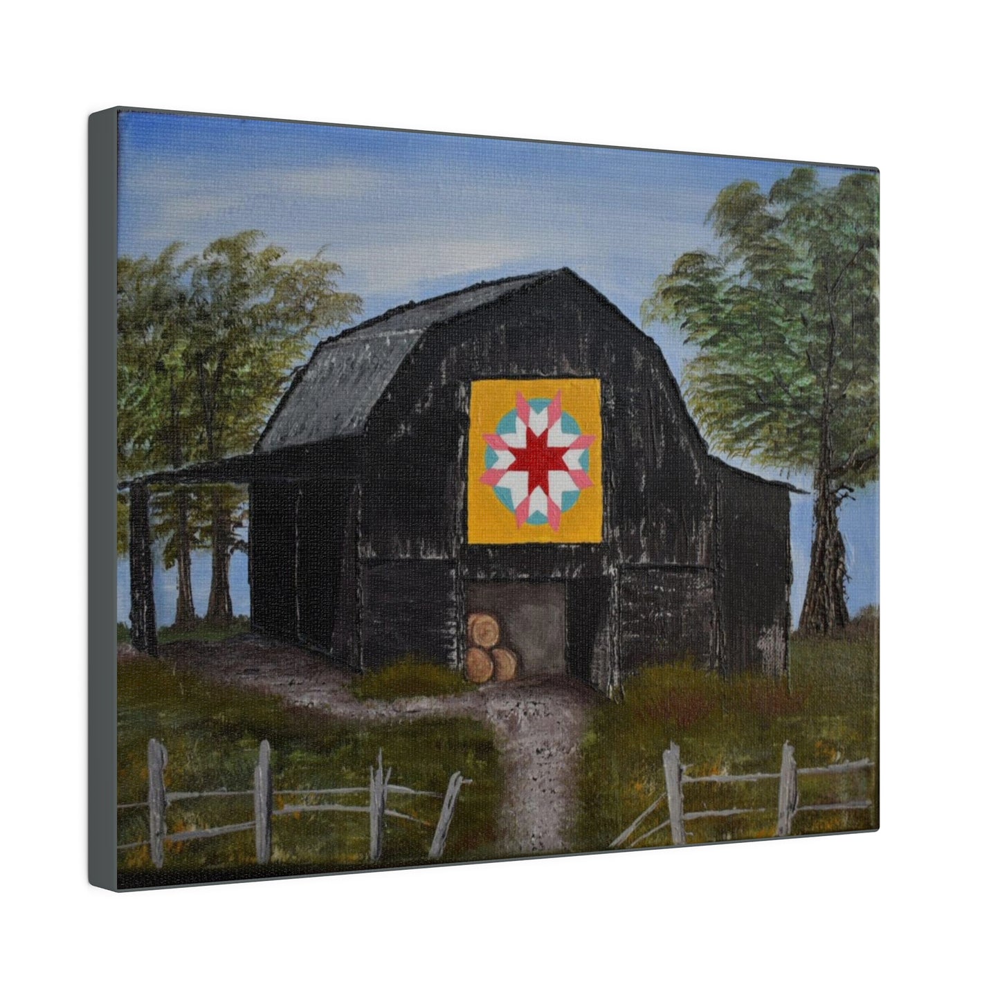 Barn Quilt, Matte Canvas, Stretched, 0.75"