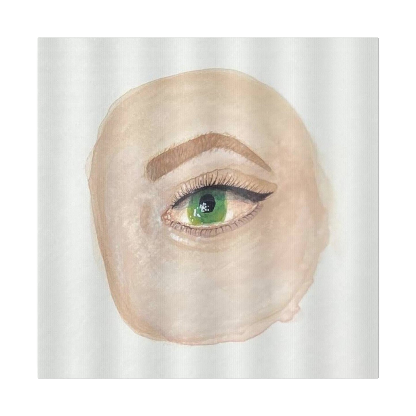 Green Eye, Matte Canvas, Stretched, 0.75"