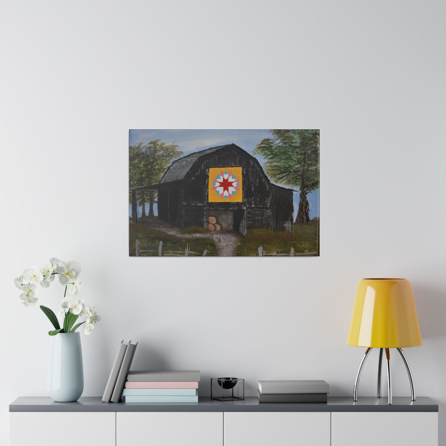 Barn Quilt, Matte Canvas, Stretched, 0.75"