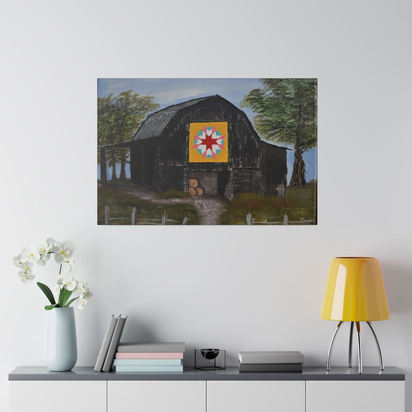 Barn Quilt, Matte Canvas, Stretched, 0.75"