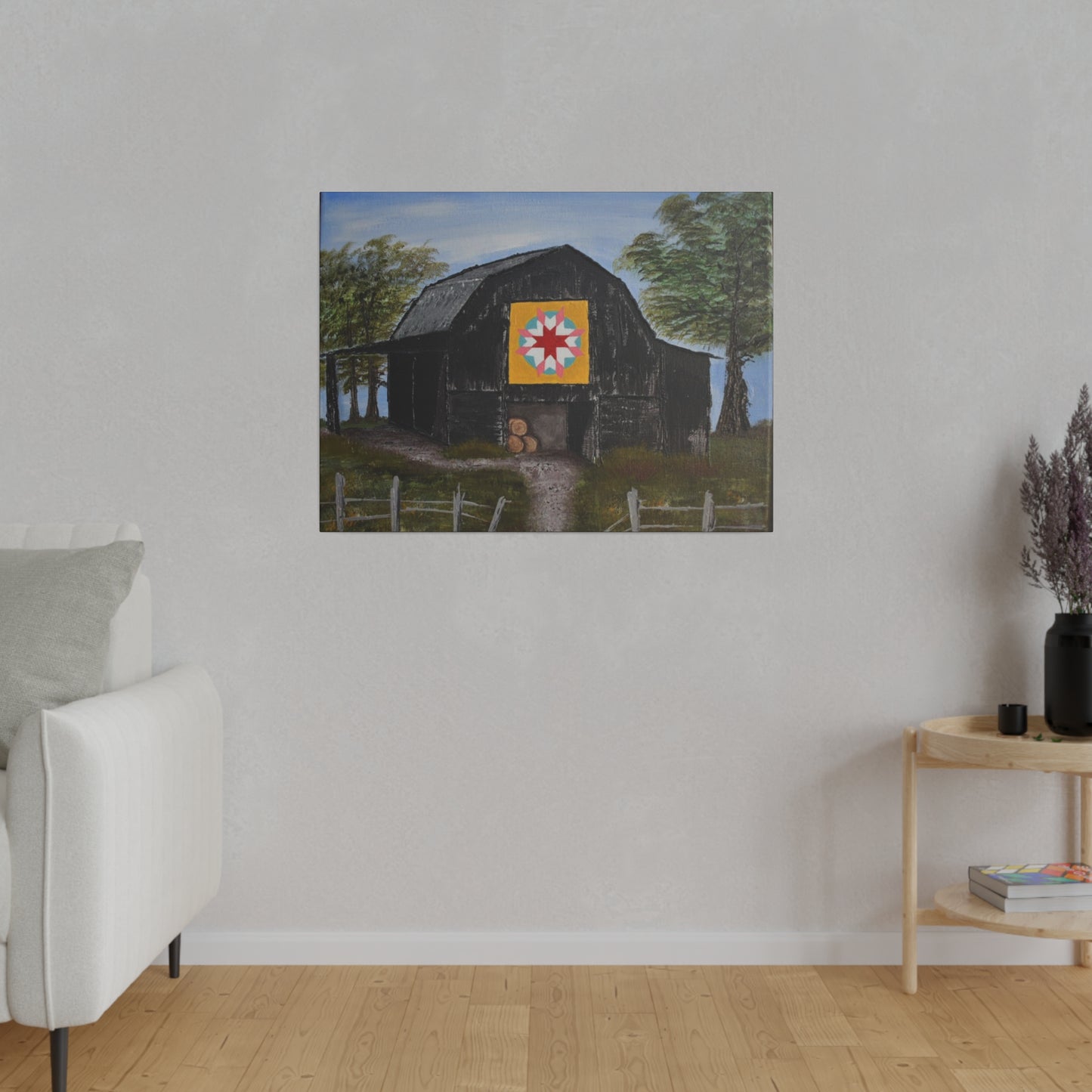 Barn Quilt, Matte Canvas, Stretched, 0.75"