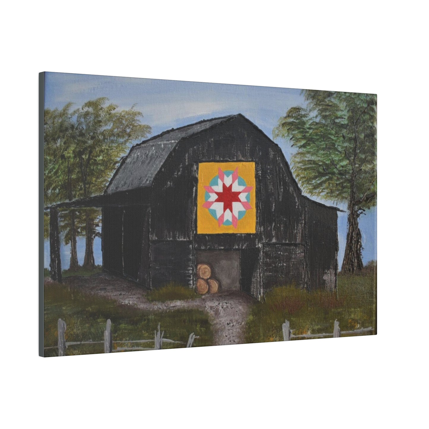 Barn Quilt, Matte Canvas, Stretched, 0.75"