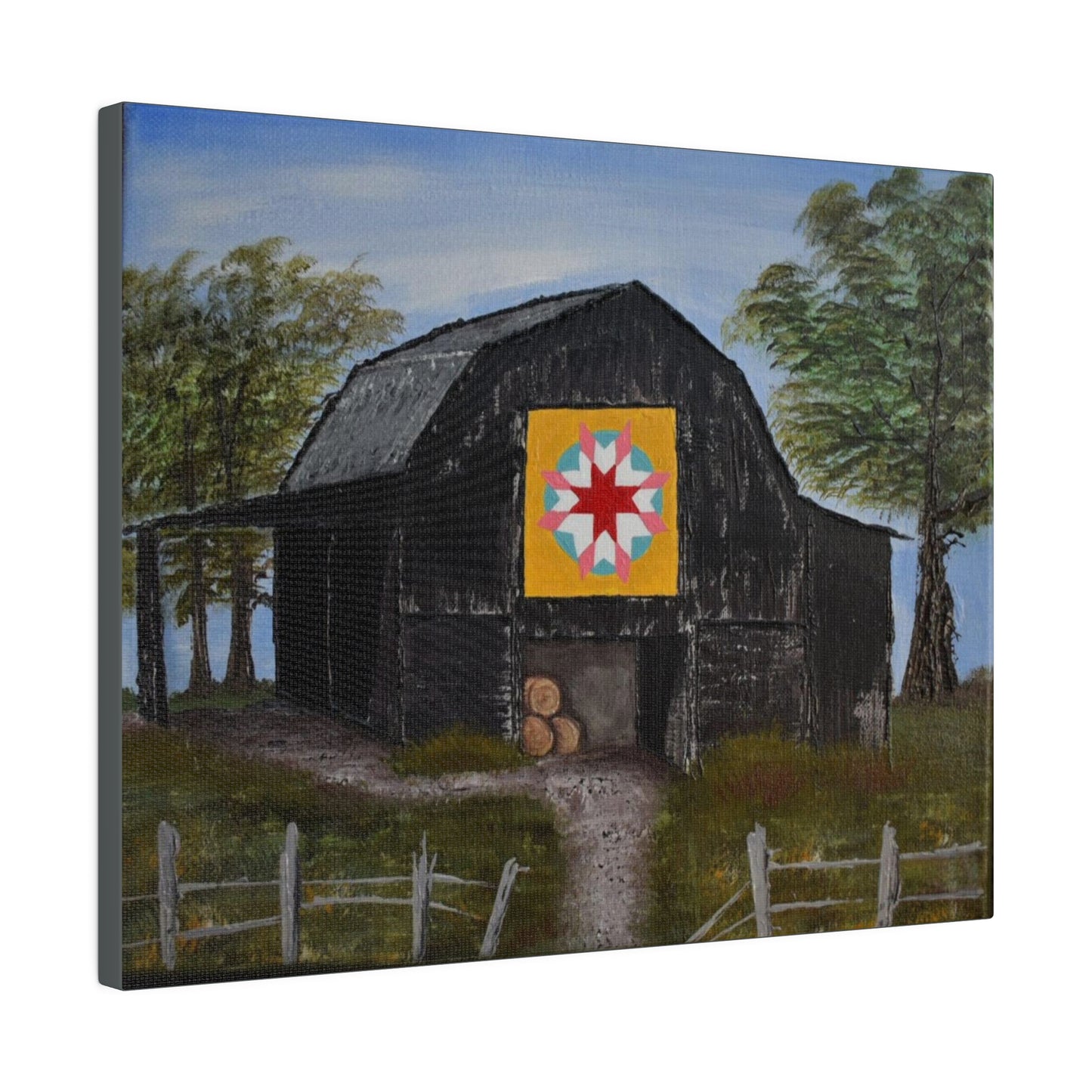 Barn Quilt, Matte Canvas, Stretched, 0.75"