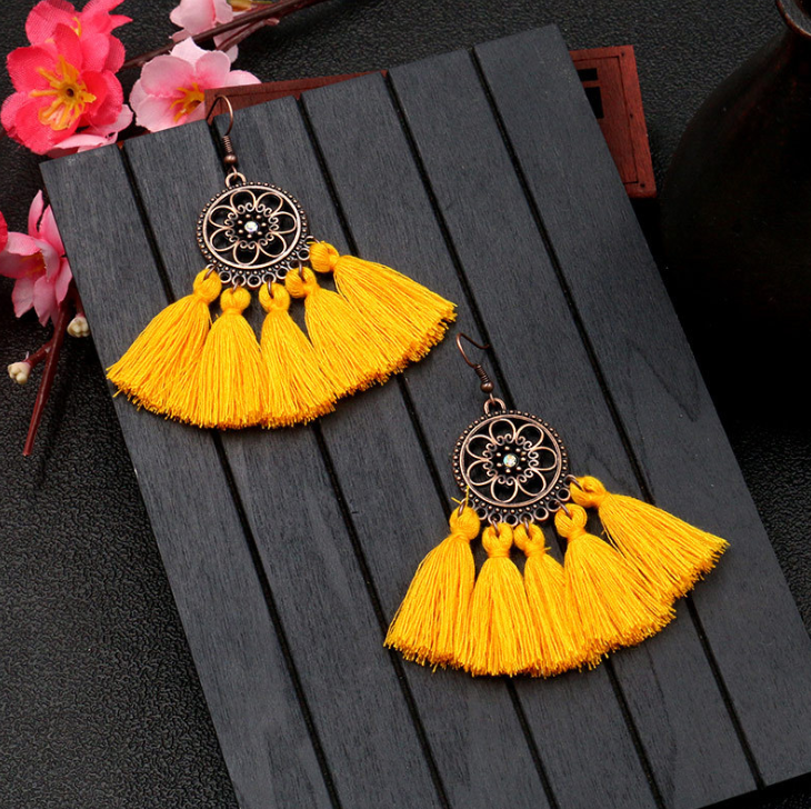 Boho Tassel Dangle Earrings