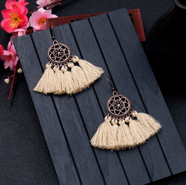 Boho Tassel Dangle Earrings