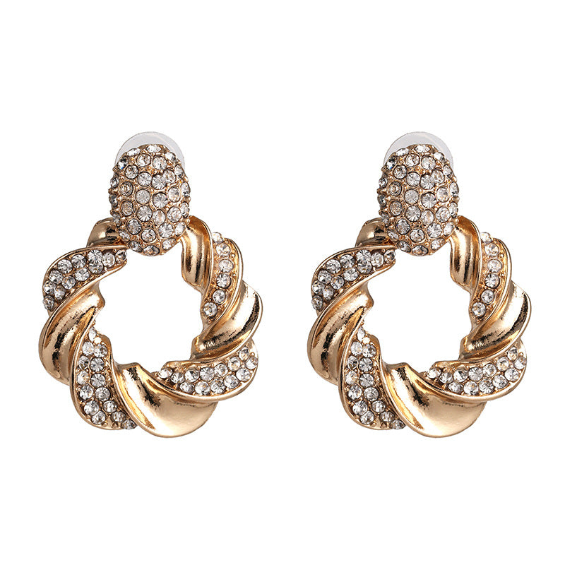 Chandelier Tassel Pearl and Rhinestone Encrusted Statement Earrings