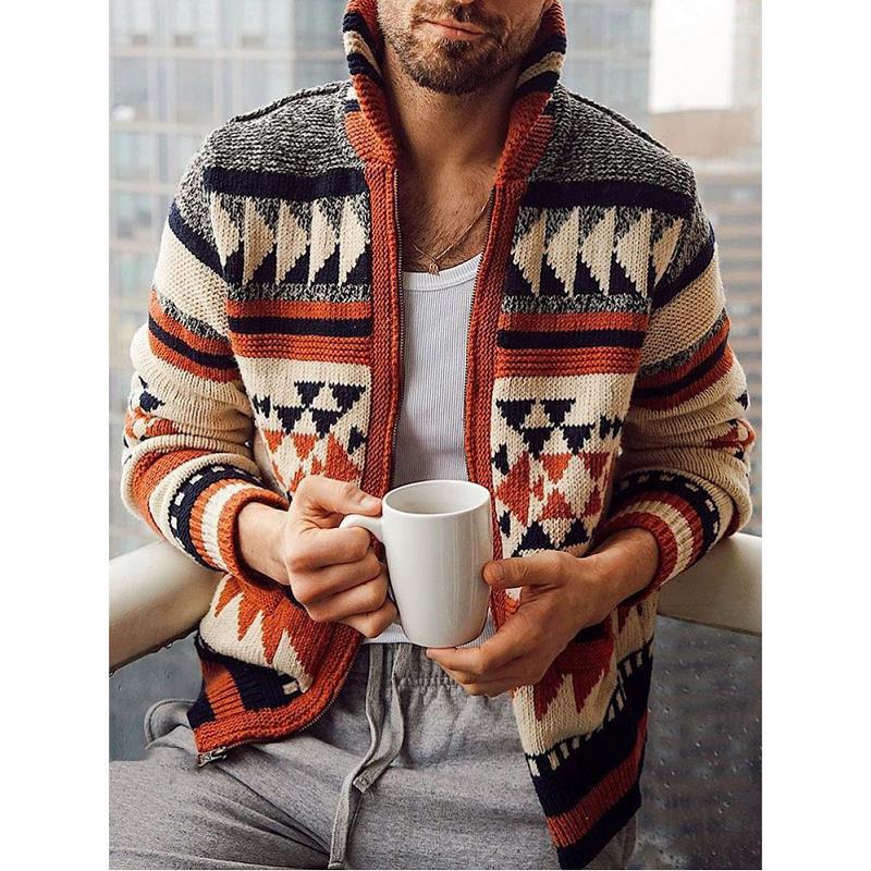 Men's Aztec Western Knit Jacket