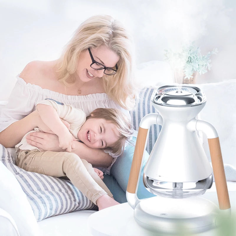 Diffuser-Humidifier + USB Wireless Charger for Phone