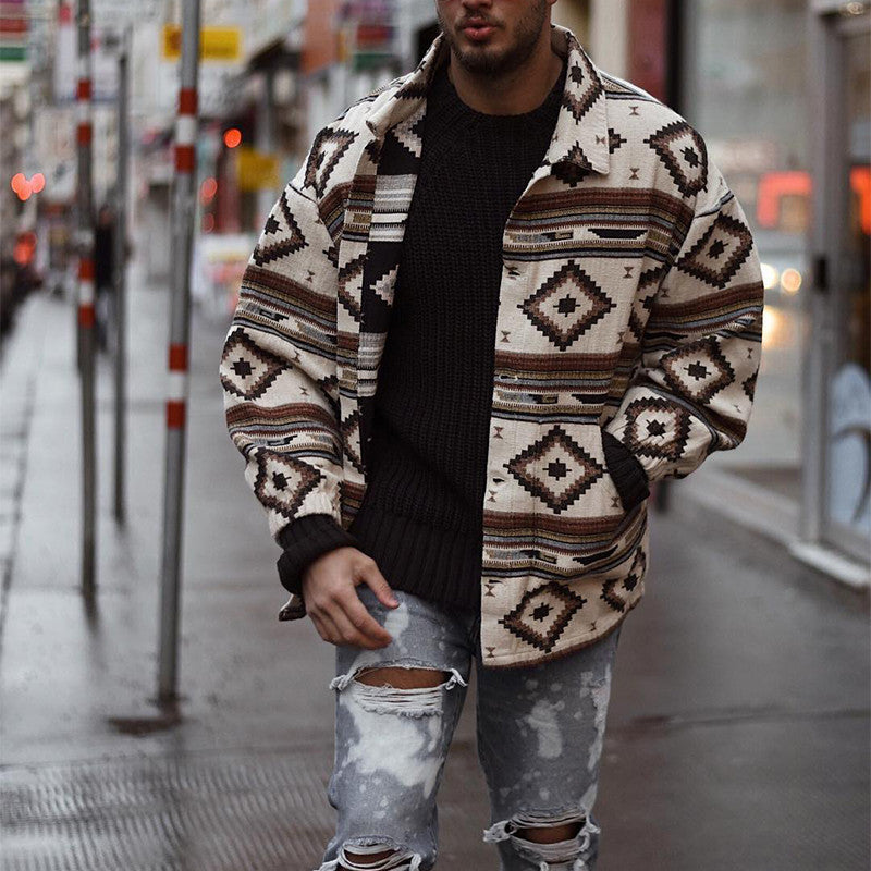 Men's Aztec Western Knit Jacket