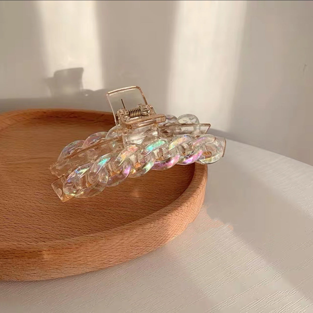 Irridescent Chains Claw Clip