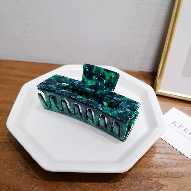 Marbled Resin Claw Clip