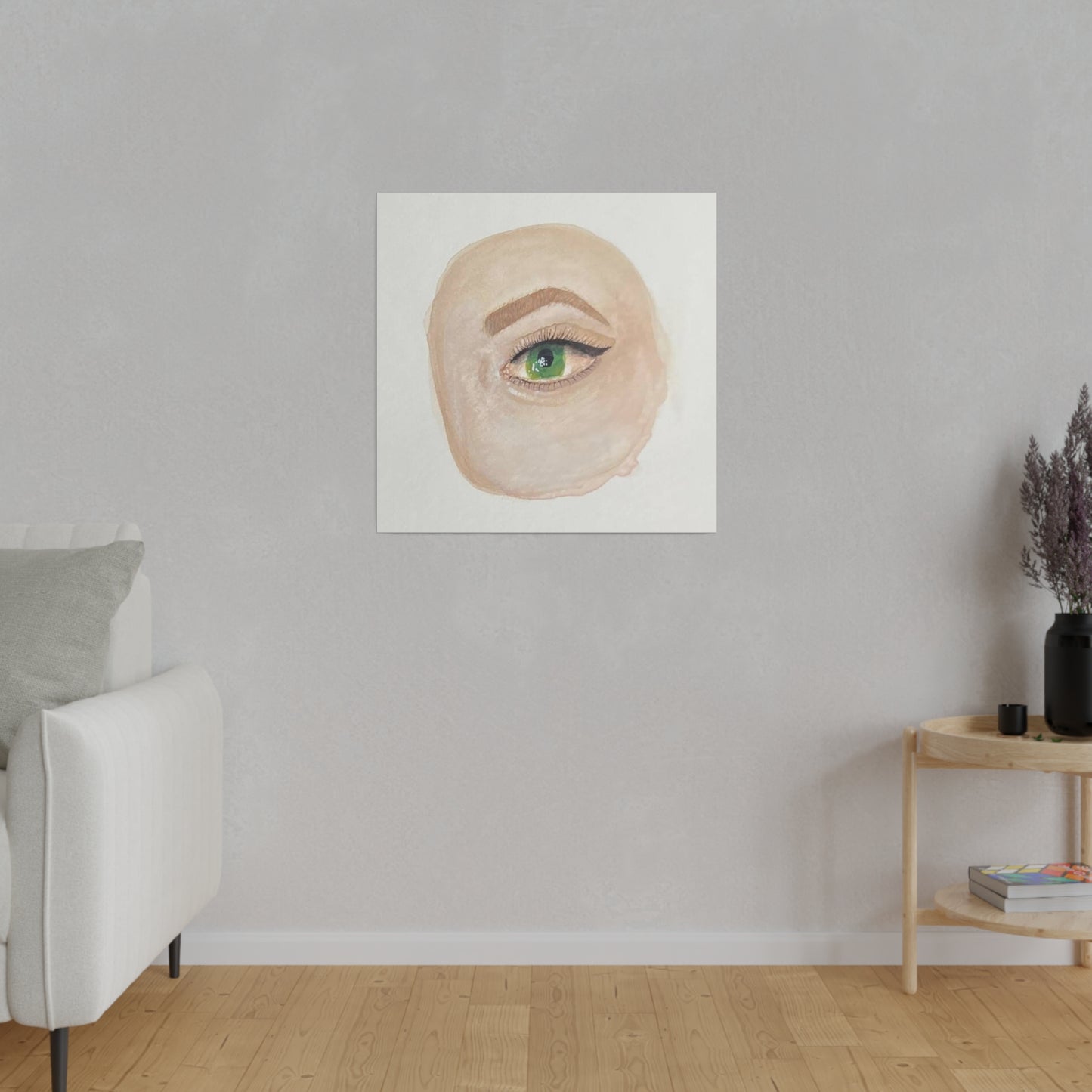Green Eye, Matte Canvas, Stretched, 0.75"