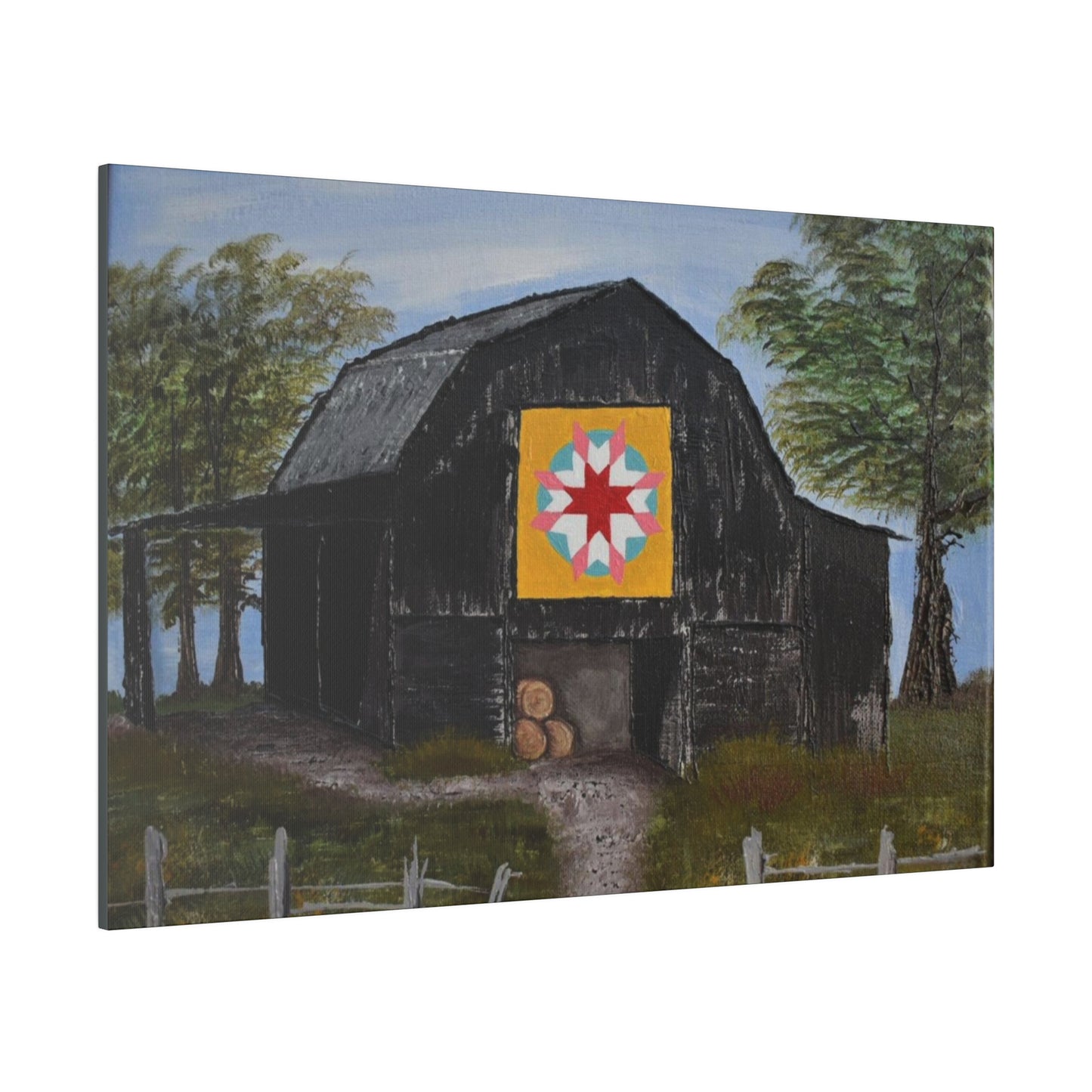 Barn Quilt, Matte Canvas, Stretched, 0.75"