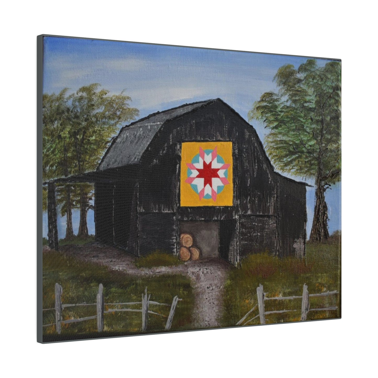 Barn Quilt, Matte Canvas, Stretched, 0.75"