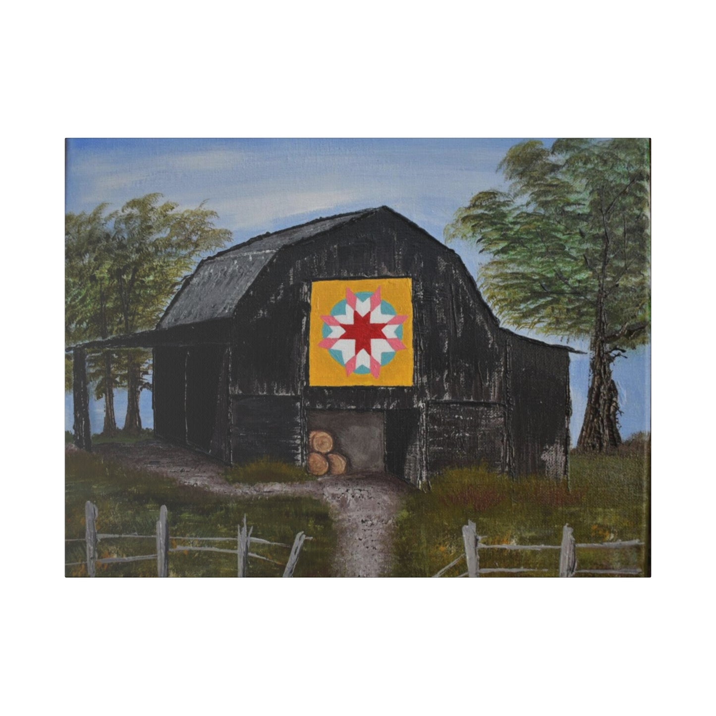 Barn Quilt, Matte Canvas, Stretched, 0.75"