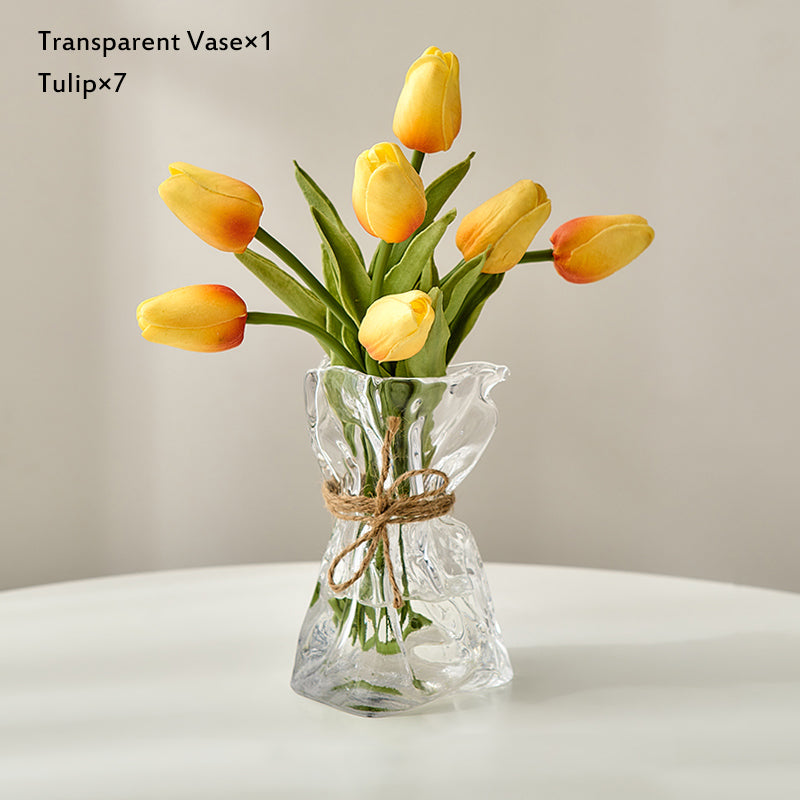 Irregular Shape Glass Flower Vase