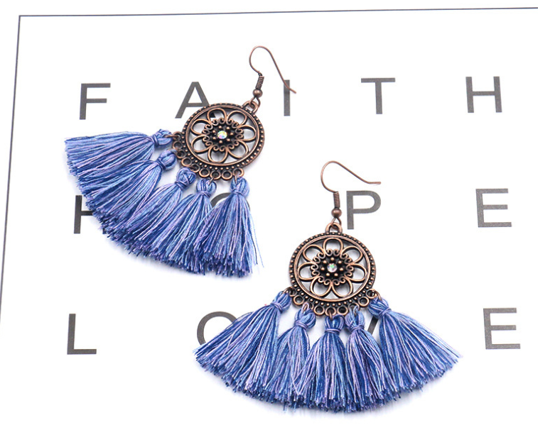Boho Tassel Dangle Earrings