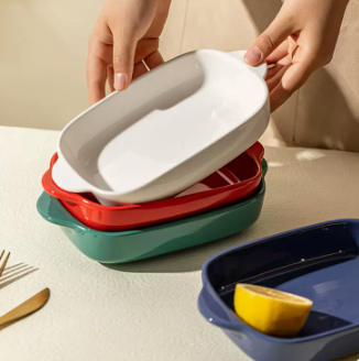 Speckled Porcelain Casserole Dish