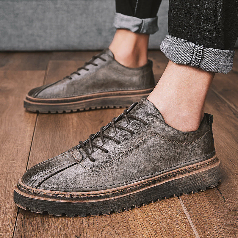 Men's Leather Canvas Sneaker