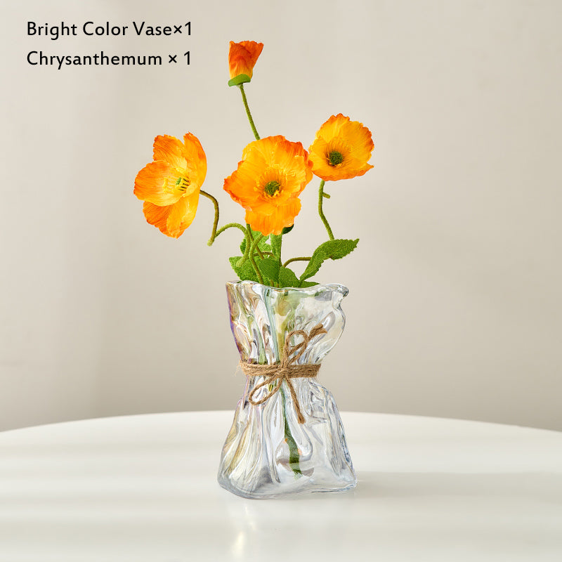 Irregular Shape Glass Flower Vase