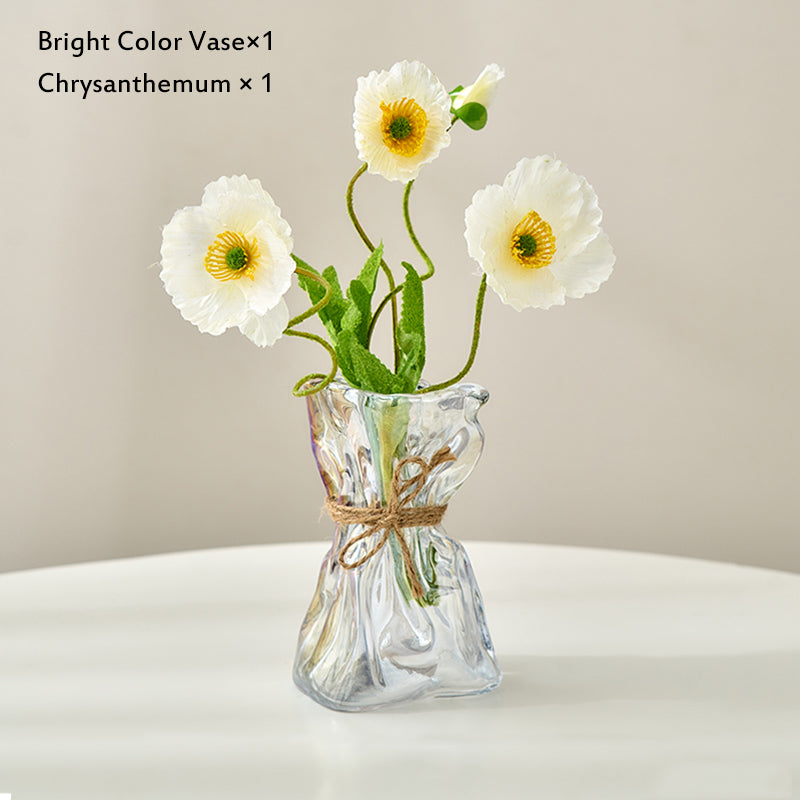 Irregular Shape Glass Flower Vase