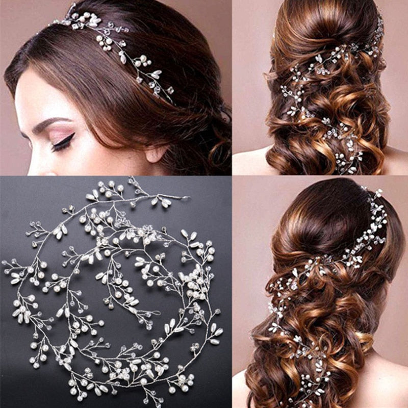 Crystal Pearl Hair Accessory
