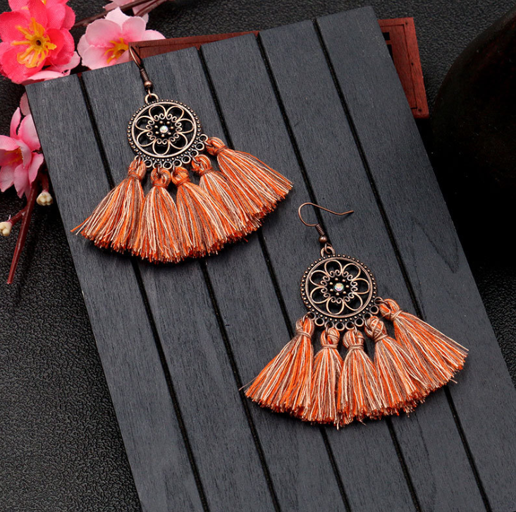Boho Tassel Dangle Earrings
