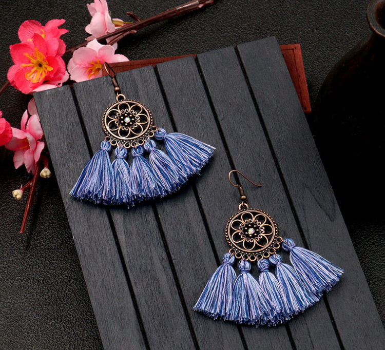 Boho Tassel Dangle Earrings