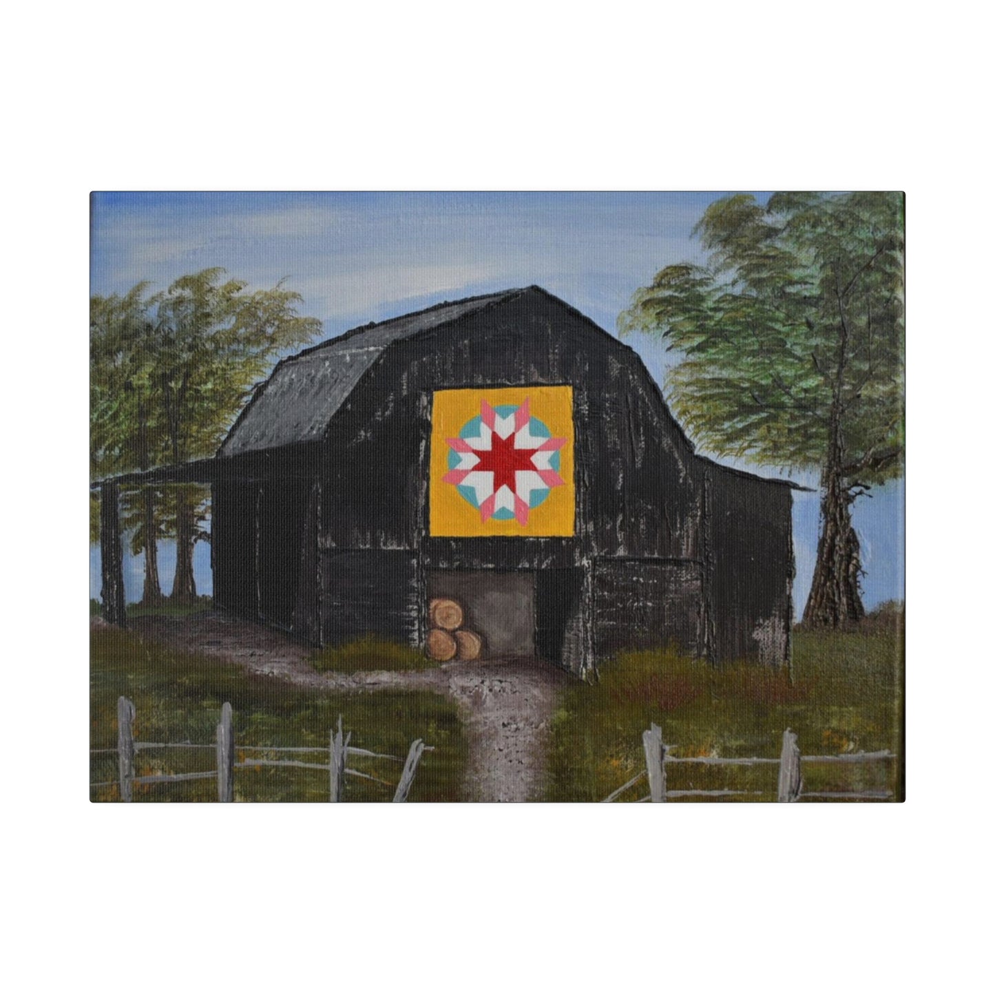 Barn Quilt, Matte Canvas, Stretched, 0.75"