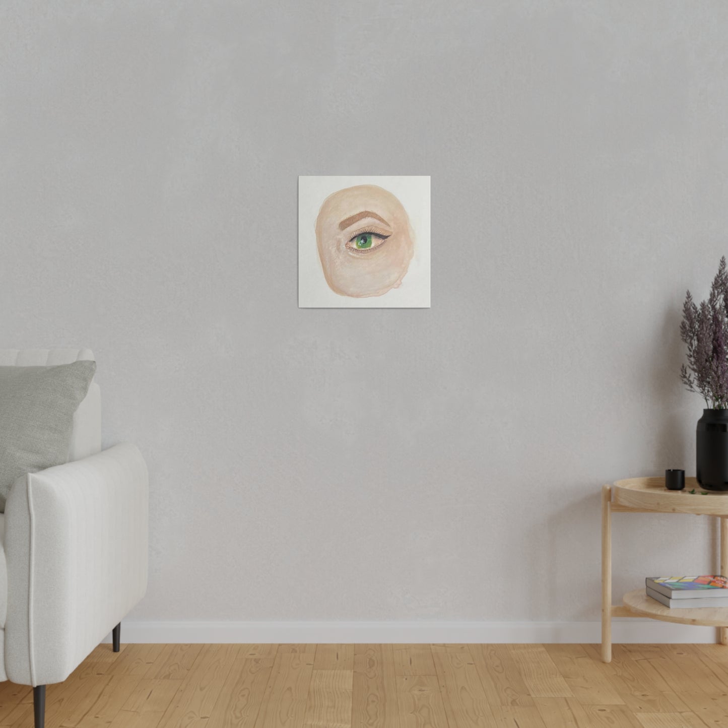 Green Eye, Matte Canvas, Stretched, 0.75"