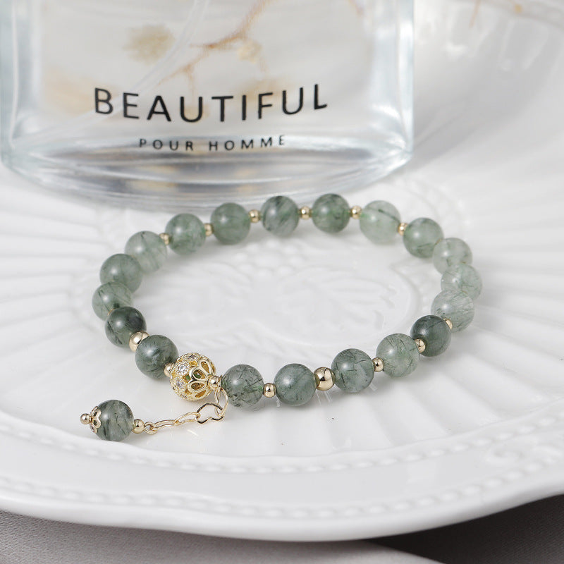 Sage Green Beaded Bracelet