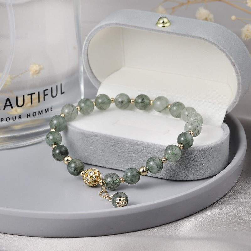 Sage Green Beaded Bracelet