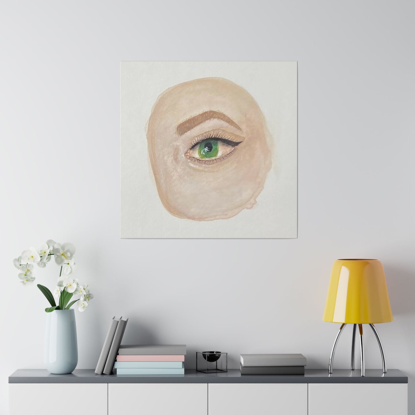 Green Eye, Matte Canvas, Stretched, 0.75"