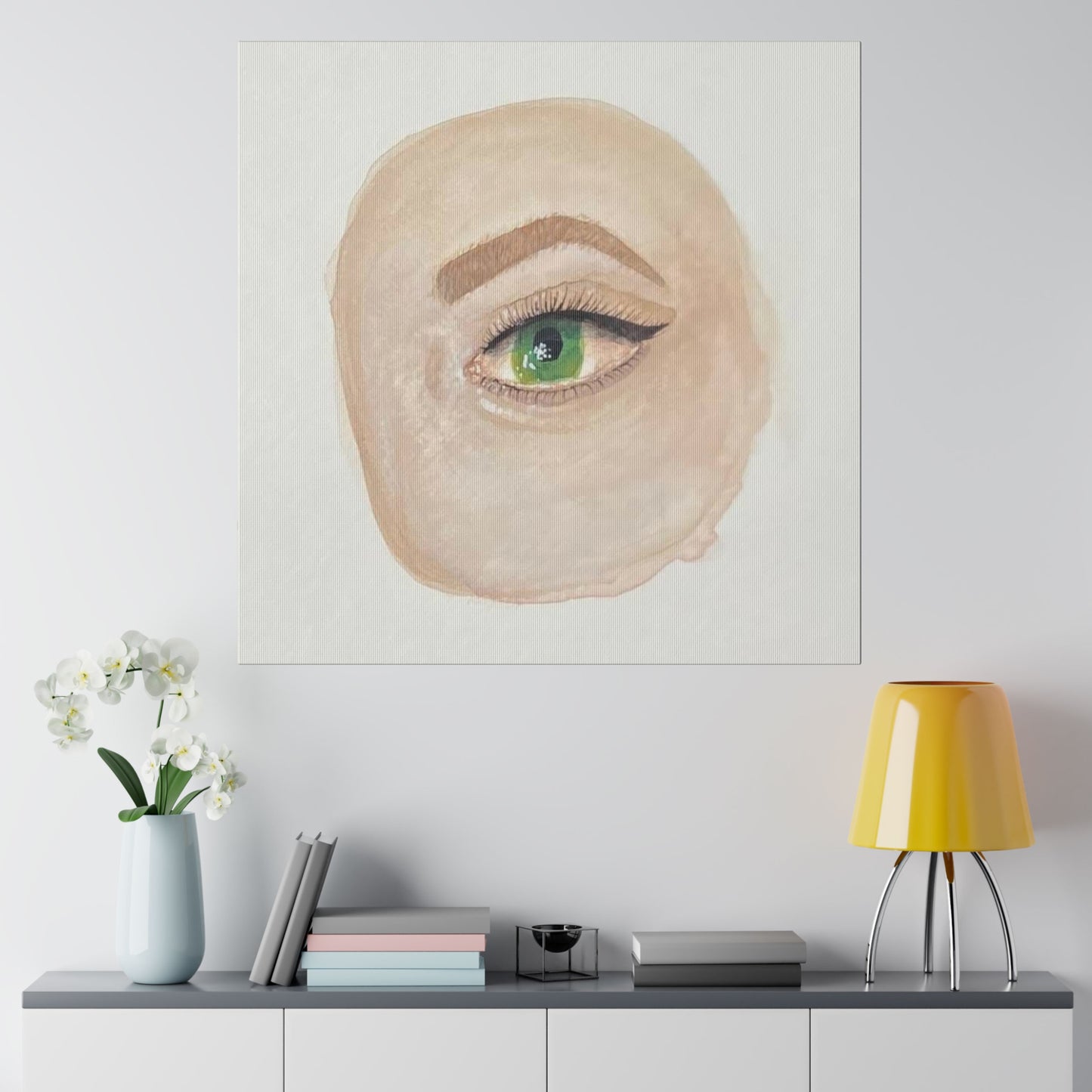 Green Eye, Matte Canvas, Stretched, 0.75"