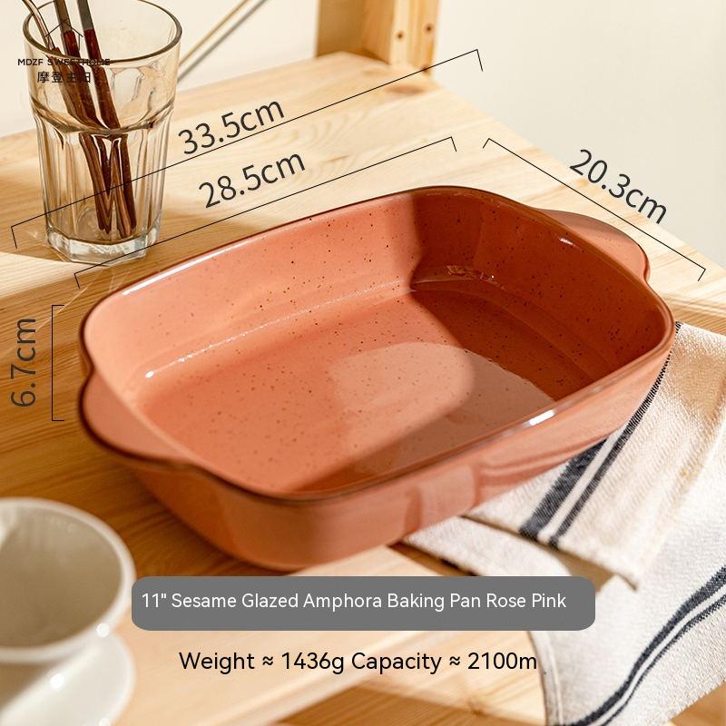 Speckled Porcelain Casserole Dish